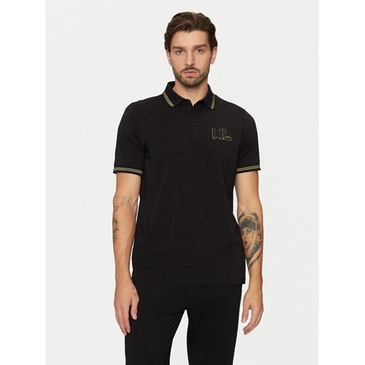 KARL LAGERFELD Polo 745462 551235 Czarny Regular Fit ze sklepu MODIVO w kategorii T-shirty męskie - zdjęcie 182685339