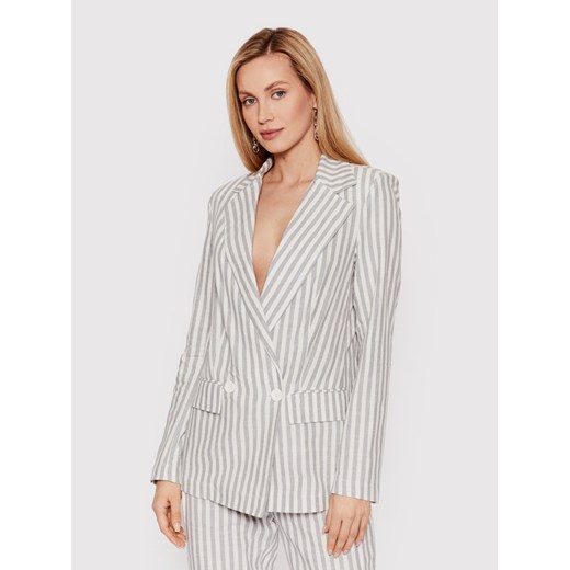 DeeZee Marynarka Natural Shades EMT002 Niebieski Regular Fit ze sklepu MODIVO w kategorii Marynarki damskie - zdjęcie 182685387