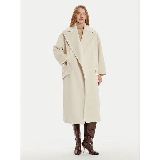 Imperial Płaszcz zimowy KG26IIK Beżowy Oversize ze sklepu MODIVO w kategorii Płaszcze damskie - zdjęcie 182685396