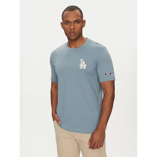 Champion T-Shirt 221037 Niebieski Standard Fit ze sklepu MODIVO w kategorii T-shirty męskie - zdjęcie 182685417