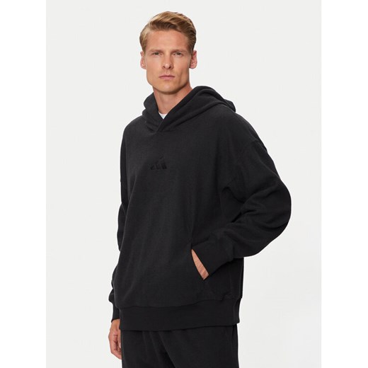 adidas Bluza Elevated ALL SZN Terry Loop IV5212 Czarny Loose Fit ze sklepu MODIVO w kategorii Bluzy męskie - zdjęcie 182685427