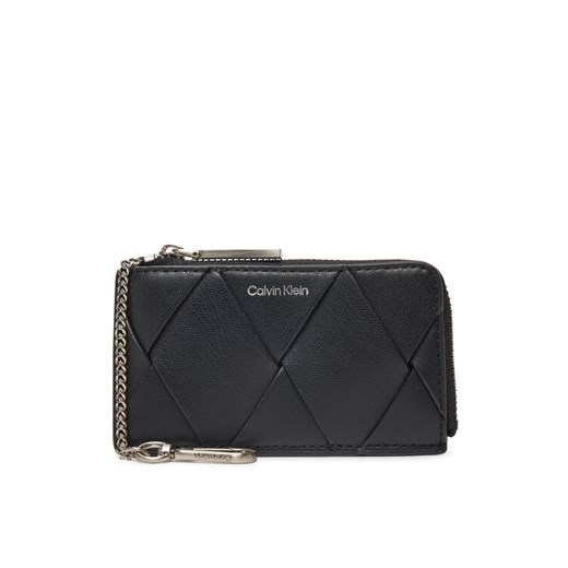 Calvin Klein Etui na klucze Ck Woven Zip Around Cardholder K60K612954 Czarny ze sklepu MODIVO w kategorii Etui - zdjęcie 182685429