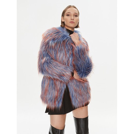 Pinko Futro Crudelia 102000 A18C Niebieski Regular Fit ze sklepu MODIVO w kategorii Futra damskie - zdjęcie 182685496