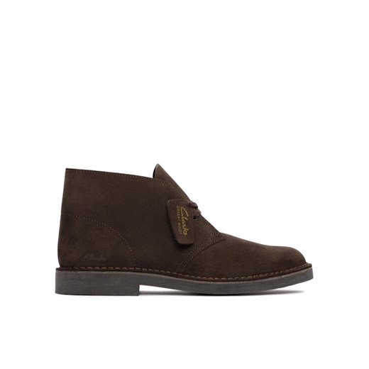 Clarks Trzewiki Desert Bt Evo Dark Brązowy ze sklepu MODIVO w kategorii Buty zimowe męskie - zdjęcie 182685529