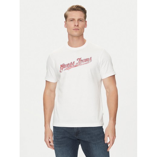 Guess Jeans T-Shirt M5GI54 K8FQ4 Biały Regular Fit ze sklepu MODIVO w kategorii T-shirty męskie - zdjęcie 182685545
