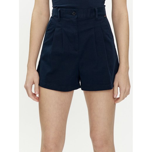 Tommy Jeans Szorty materiałowe Claire DW0DW17775 Granatowy Regular Fit ze sklepu MODIVO w kategorii Szorty - zdjęcie 182685557