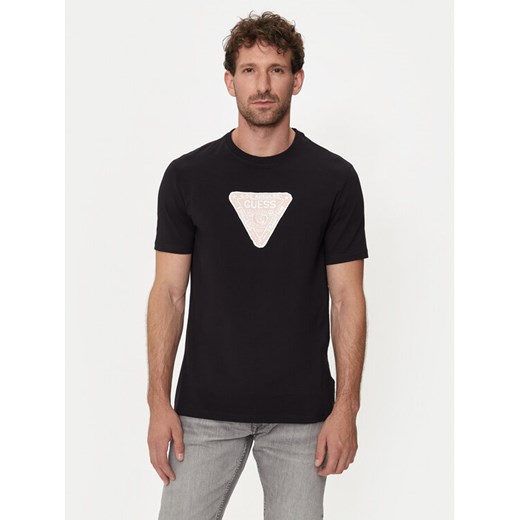 Guess T-Shirt M4YI35 J1314 Czarny Slim Fit ze sklepu MODIVO w kategorii T-shirty męskie - zdjęcie 182685558