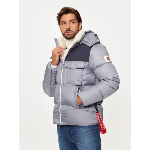 AFTER LABEL Kurtka puchowa Katalla A00040 Szary Regular Fit ze sklepu MODIVO w kategorii Kurtki męskie - zdjęcie 182685606