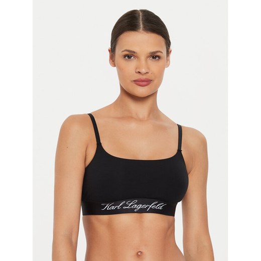 KARL LAGERFELD Biustonosz top 240W2129 Czarny ze sklepu MODIVO w kategorii Biustonosze - zdjęcie 182685616