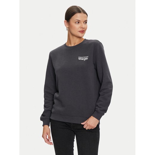 Wrangler Bluza 112356510 Czarny Regular Fit ze sklepu MODIVO w kategorii Bluzy damskie - zdjęcie 182685678