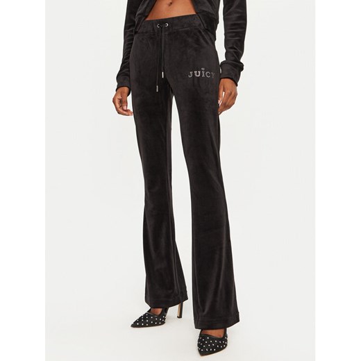 Juicy Couture Spodnie dresowe Regal Lisa JCBBJ224829 Czarny Flare Fit ze sklepu MODIVO w kategorii Spodnie damskie - zdjęcie 182685748