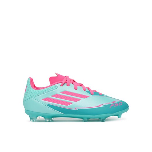 adidas Buty do piłki nożnej F50 League Messi Firm/Multi-Ground IH0931 Turkusowy ze sklepu MODIVO w kategorii Buty sportowe dziecięce - zdjęcie 182685779