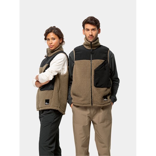 Jack Wolfskin Bezrękawnik Maarweg 1711441 Brązowy Regular Fit ze sklepu MODIVO w kategorii Kamizelki męskie - zdjęcie 182685798