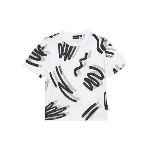 Napapijri T-Shirt NP0A4IGW D Biały Regular Fit ze sklepu MODIVO w kategorii T-shirty chłopięce - zdjęcie 182685848