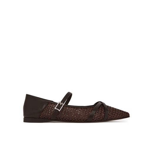 Max Mara Półbuty 2514521332600 Brązowy ze sklepu MODIVO w kategorii Balerinki - zdjęcie 182685878