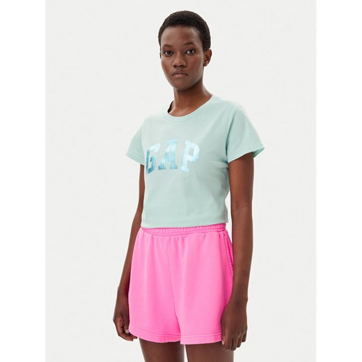 Gap T-Shirt 729555-13 Zielony Regular Fit ze sklepu MODIVO w kategorii Bluzki damskie - zdjęcie 182685897