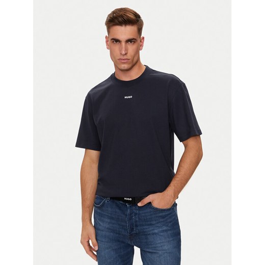 Hugo T-Shirt Dapolino 50488330 Granatowy Relaxed Fit ze sklepu MODIVO w kategorii T-shirty męskie - zdjęcie 182685955