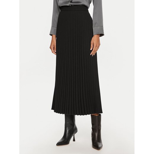 Luisa Spagnoli Spódnica plisowana Filetto 541318 Czarny Regular Fit ze sklepu MODIVO w kategorii Spódnice - zdjęcie 182685958