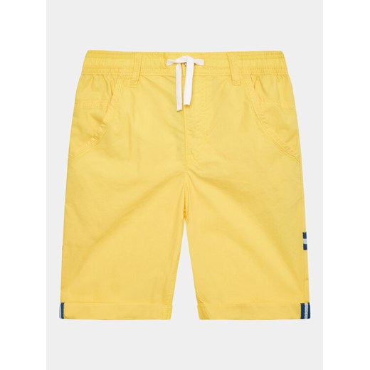 United Colors Of Benetton Szorty materiałowe 4AC7C901T Żółty Regular Fit ze sklepu MODIVO w kategorii Spodenki chłopięce - zdjęcie 182686078