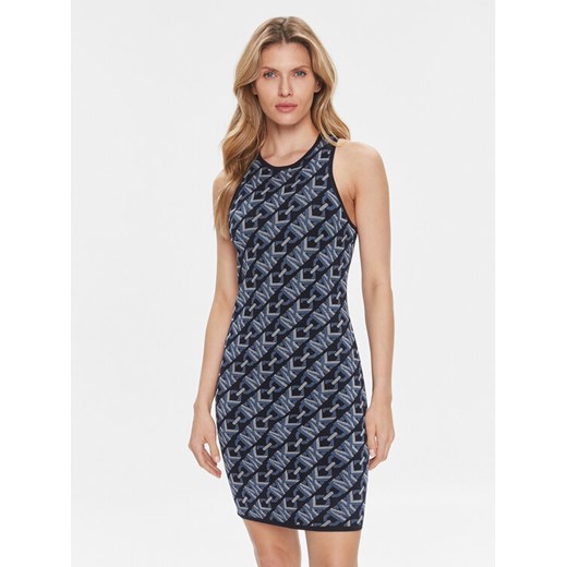 MICHAEL Michael Kors Sukienka letnia MH381SL9Z6 Granatowy Slim Fit ze sklepu MODIVO w kategorii Sukienki - zdjęcie 182686099