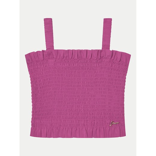 Guess Top J5GH01 WG5S2 Różowy Regular Fit ze sklepu MODIVO w kategorii Bluzki dziewczęce - zdjęcie 182686107