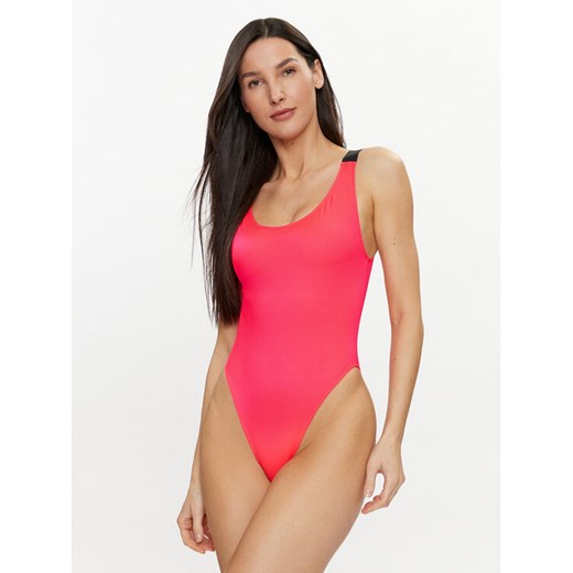 Calvin Klein Swimwear Strój kąpielowy KW0KW02576 Czerwony ze sklepu MODIVO w kategorii Stroje kąpielowe - zdjęcie 182686135