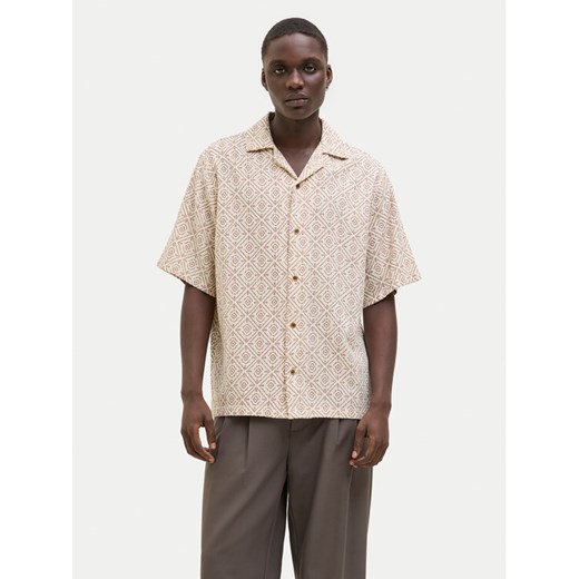 Jack&Jones Koszula Bluvincent 12273289 Beżowy Relaxed Fit ze sklepu MODIVO w kategorii Koszule męskie - zdjęcie 182686175