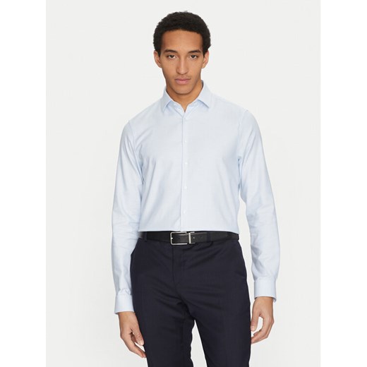 Calvin Klein Koszula K10K114302 Błękitny Slim Fit ze sklepu MODIVO w kategorii Koszule męskie - zdjęcie 182686248