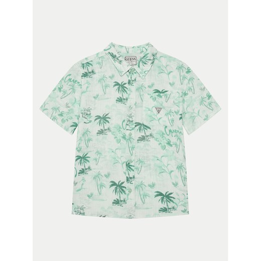 Guess Koszula L5GH03 WFBT0 Zielony Regular Fit ze sklepu MODIVO w kategorii Koszule chłopięce - zdjęcie 182686318