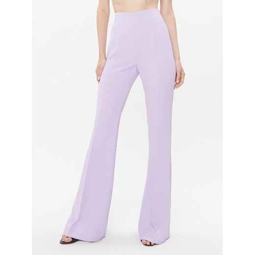 TWINSET Spodnie materiałowe 232TP2053 Fioletowy Regular Fit ze sklepu MODIVO w kategorii Spodnie damskie - zdjęcie 182686349