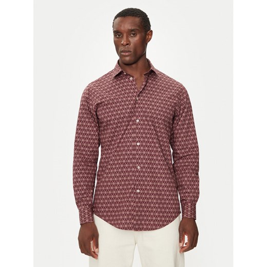 United Colors Of Benetton Koszula 56UAUQ04A Bordowy Regular Fit ze sklepu MODIVO w kategorii Koszule męskie - zdjęcie 182686365