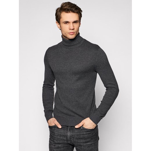 Jack&Jones Golf Emil Knit Roll 12157417 Szary Regular Fit ze sklepu MODIVO w kategorii Swetry męskie - zdjęcie 182686388