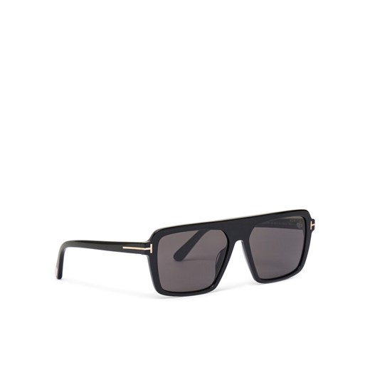 Tom Ford Okulary przeciwsłoneczne Vincent FT1176 01A Czarny ze sklepu MODIVO w kategorii Okulary przeciwsłoneczne męskie - zdjęcie 182686397