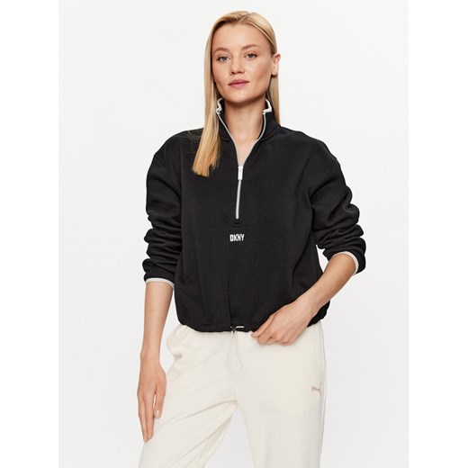 DKNY Sport Bluza DP2T8237 Czarny Regular Fit ze sklepu MODIVO w kategorii Bluzy damskie - zdjęcie 182686427
