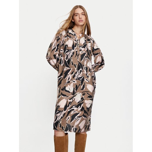 Fransa Sukienka codzienna Ariana 20614313 Brązowy Loose Fit ze sklepu MODIVO w kategorii Sukienki - zdjęcie 182686446