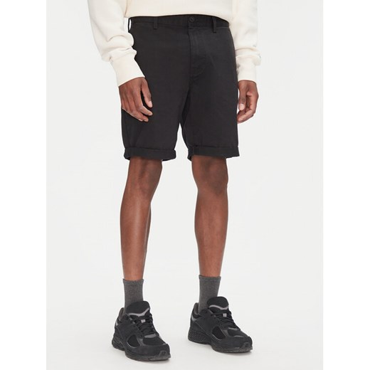 Tommy Jeans Szorty materiałowe Scanton DM0DM21950 Czarny Slim Fit ze sklepu MODIVO w kategorii Spodenki męskie - zdjęcie 182686487