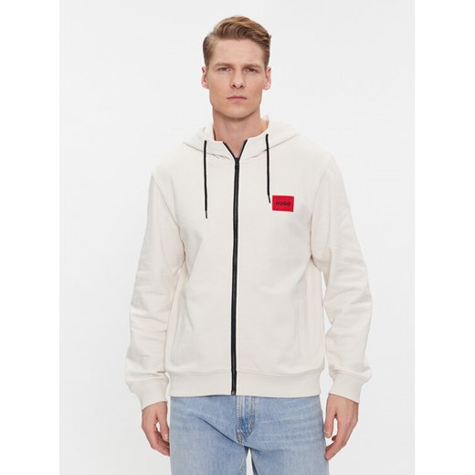 Hugo Bluza Daple212 50447972 Biały Regular Fit ze sklepu MODIVO w kategorii Bluzy męskie - zdjęcie 182686555