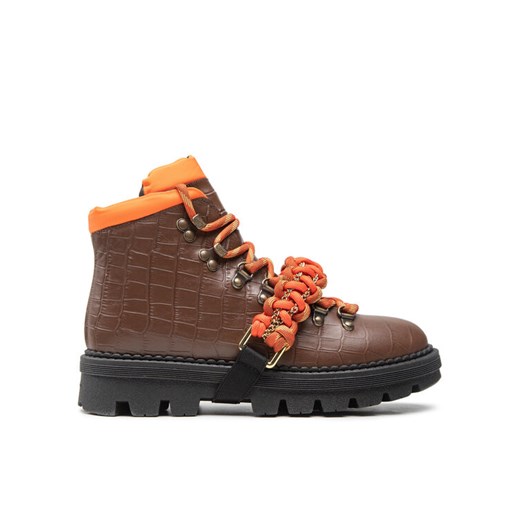 Pinko Trapery Zenzero Scarpa AI 22-23 BLKS1 1H2134 A07K Brązowy ze sklepu MODIVO w kategorii Workery damskie - zdjęcie 182686559