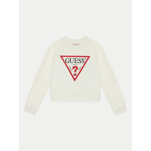 Guess Bluza J4YQ22 KA6R4 Écru Regular Fit ze sklepu MODIVO w kategorii Bluzy chłopięce - zdjęcie 182686655