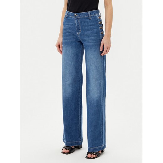 Please Jeansy P3FDBQ2NTZ Niebieski Wide Leg ze sklepu MODIVO w kategorii Jeansy damskie - zdjęcie 182686738