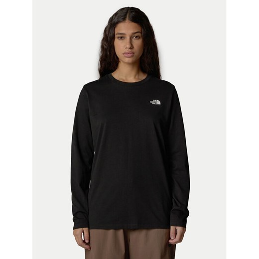 The North Face Bluzka Simple Dome NF0A87QP Czarny Relaxed Fit ze sklepu MODIVO w kategorii Bluzki damskie - zdjęcie 182686935