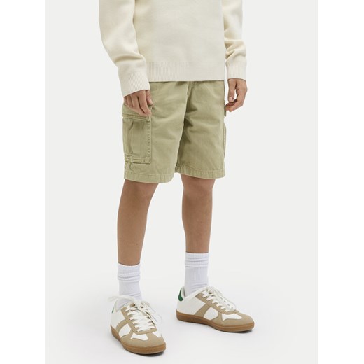 Jack&Jones Junior Szorty materiałowe Karl 12269498 Beżowy Loose Fit ze sklepu MODIVO w kategorii Spodenki chłopięce - zdjęcie 182686976