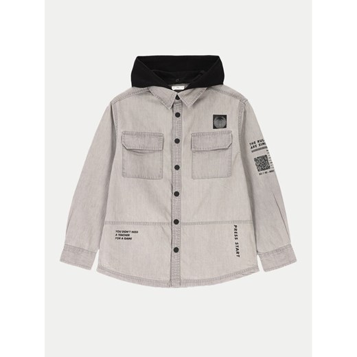 Coccodrillo Koszula ZC4136401WBJ Szary Regular Fit ze sklepu MODIVO w kategorii Koszule chłopięce - zdjęcie 182686989