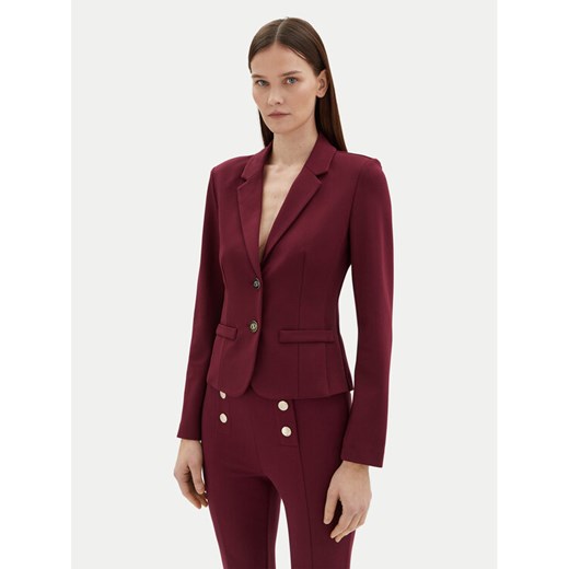 Motivi Marynarka Q602Q000735N Bordowy Slim Fit ze sklepu MODIVO w kategorii Marynarki damskie - zdjęcie 182686995