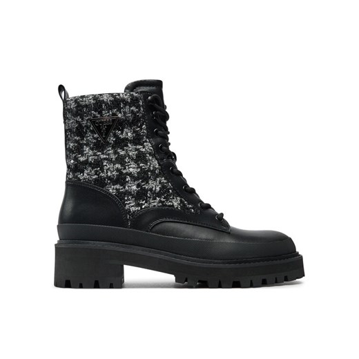 Guess Trapery Badany FLFBDN ELE10 Czarny ze sklepu MODIVO w kategorii Workery damskie - zdjęcie 182687066