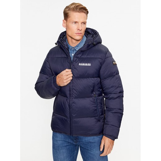Napapijri Kurtka zimowa A-Suomi NP0A4GJE Granatowy Regular Fit ze sklepu MODIVO w kategorii Kurtki męskie - zdjęcie 182687217