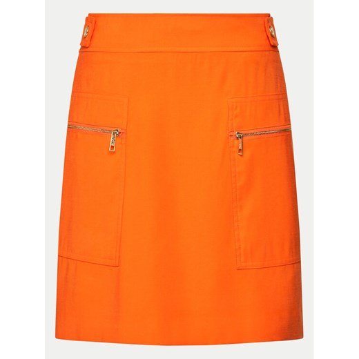 DKNY Spódnica trapezowa P4BNTW62 Pomarańczowy Regular Fit ze sklepu MODIVO w kategorii Spódnice - zdjęcie 182687228