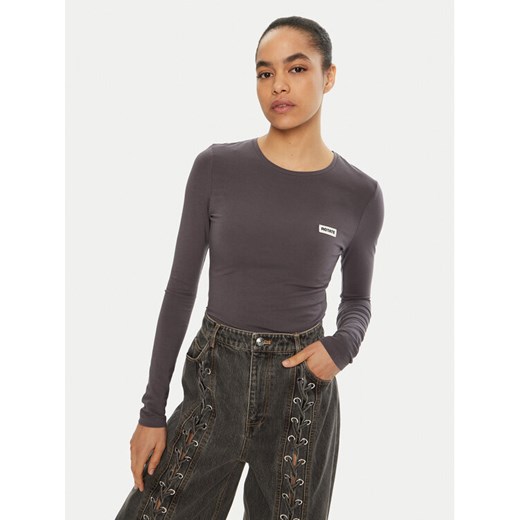 ROTATE Bluzka 114096 Szary Regular Fit ze sklepu MODIVO w kategorii Bluzki damskie - zdjęcie 182687285