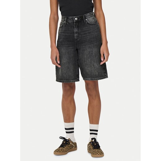 ONLY Szorty jeansowe Sonny 15256709 Szary Regular Fit ze sklepu MODIVO w kategorii Szorty - zdjęcie 182687286