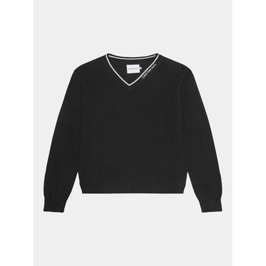 Calvin Klein Jeans Sweter Ceremony IB0IB01869 Czarny Relaxed Fit ze sklepu MODIVO w kategorii Swetry chłopięce - zdjęcie 182687317